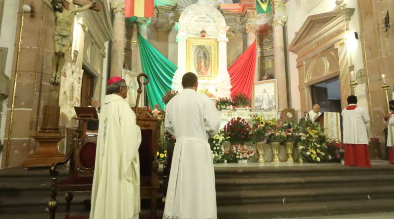 Celebran con misa de la solemnidad a la Virgen de Guadalupe