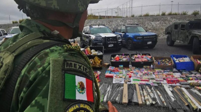 Destruyen autoridades 2.7 toneladas de pirotecnia asegurada en la zona metropolitana de Querétaro
