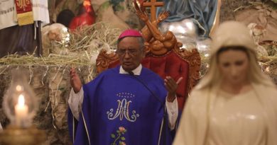 Obispo Fidencio recordó la importancia de la fraternidad durante la misa por la paz