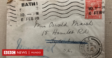 La carta que llegó 100 años después a su destino - BBC News Mundo