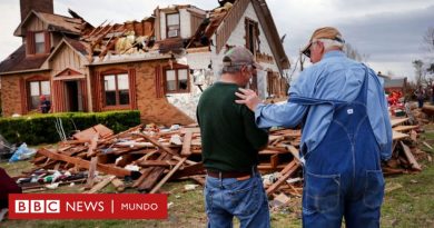 Las imágenes de la devastación en Mississippi tras el paso del tornado que dejó al menos 26 muertos - BBC News Mundo