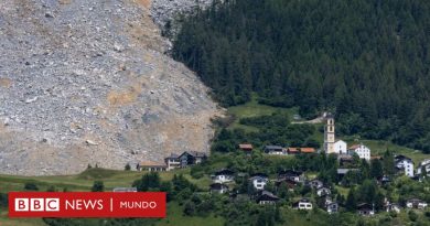 La enorme avalancha de rocas que se detuvo justo antes de impactar contra un pequeño pueblo de Suiza - BBC News Mundo