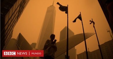 Las inquietantes imágenes del cielo naranja de Nueva York por la nube de humo proveniente de Canadá - BBC News Mundo