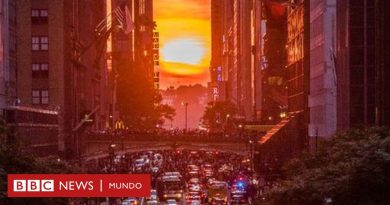 ¿Qué es el Manhattanhenge, el espectacular fenómeno solar urbano en Nueva York? - BBC News Mundo