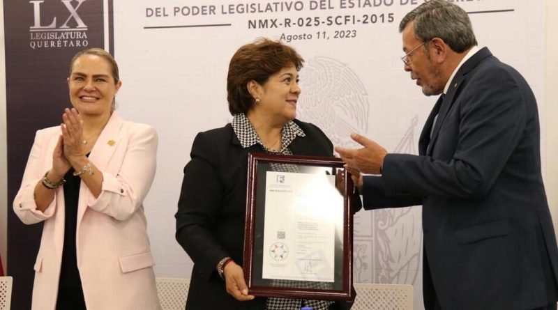 Cumple Congreso de Querétaro en igualdad laboral