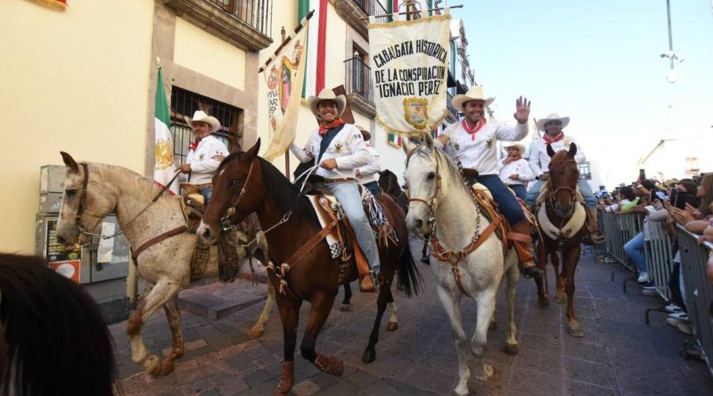 Conspiradores de Querétaro rememoran cabalgata de 1810