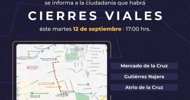 Habrá cierres viales por festejos de la Santa Cruz