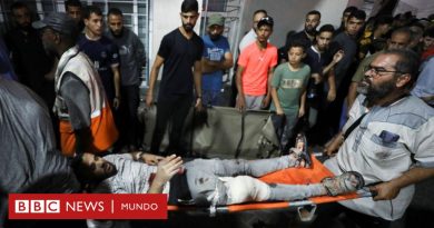 Guerra Israel - Hamás: las imágenes de la devastación que dejó la potente explosión en un hospital de Gaza que causó cientos de muertes - BBC News Mundo