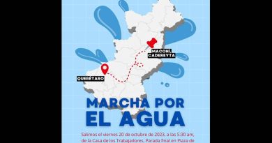 Morenistas llaman a “marcha por el agua”